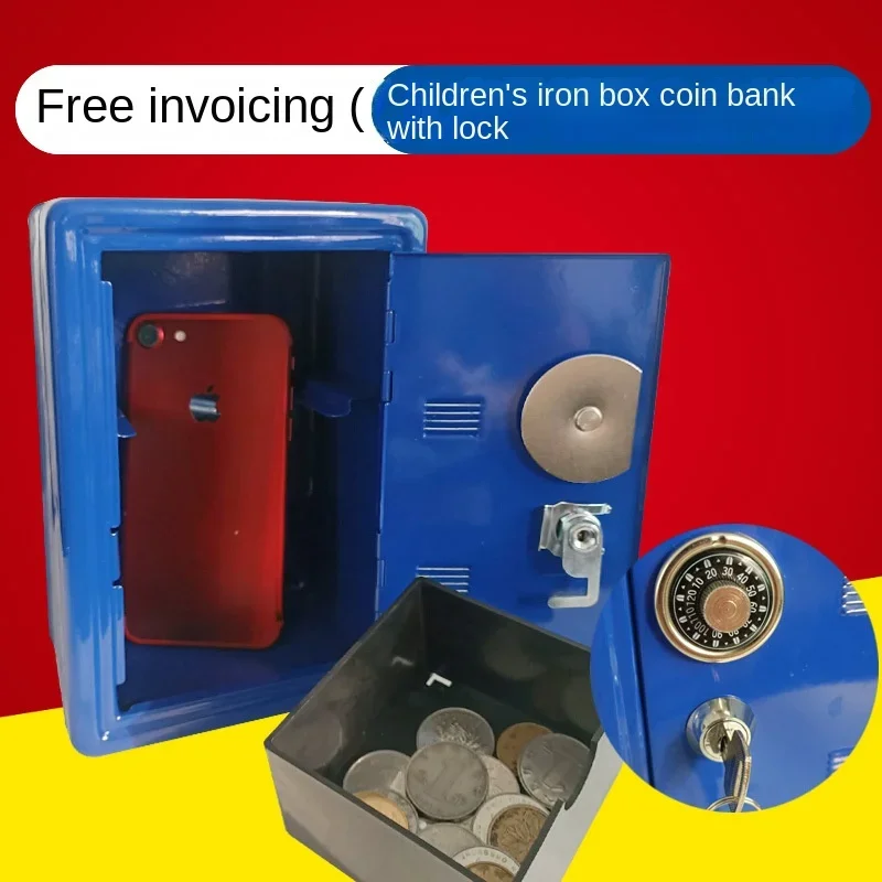 Mini Safes Metall Haushalt Safe Kreative Sparschwein Schlüssel Safe Desktop Dekoration Schlüssel Lagerung