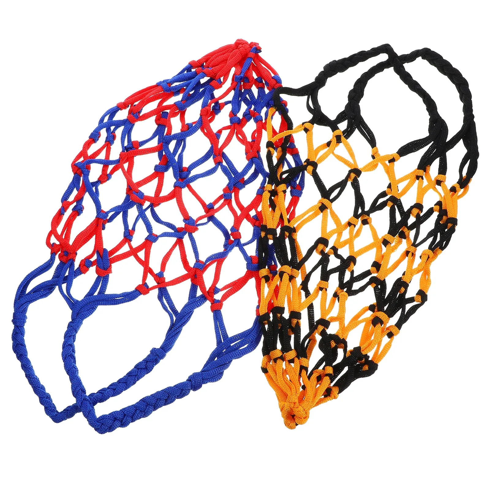 2 قطعة حقيبة شبكية سميكة محمولة كرة السلة الكرة الطائرة كرة القدم النايلون الكرة شبكة حقيبة الرياضة الكرة المعاوضة كرة السلة شبكة حقيبة النايلون