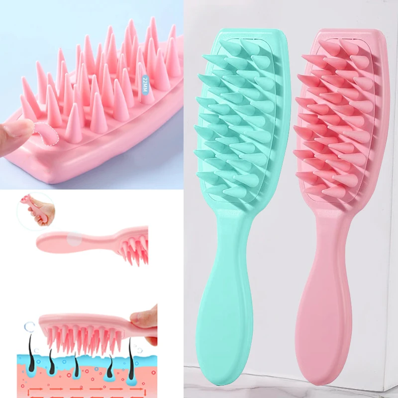 Long Handle Air Bag Shampooing Comb Massage Head Scalp Combing Meridian Massage Brush Household Bath Brush Scrubber Accessories