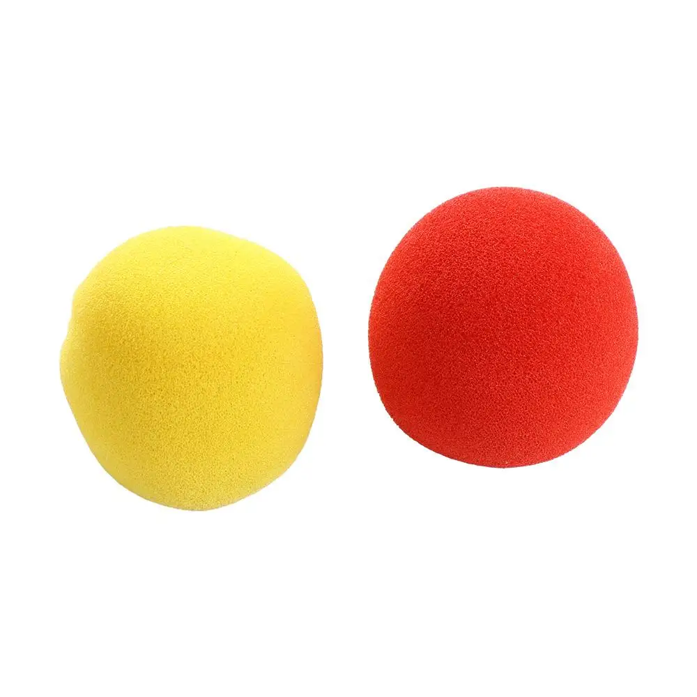 Bola roja de primer plano, trucos de magia, ilusión, cambio de Color, bola de esponja para dedo, bola de esponja mágica de mago clásico