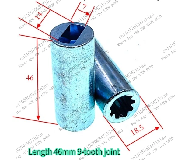 1PCS  Electric Forklift Accessories Power Unit Motor Lift Machine Gear Pump Coupling Length 46mm 9 Teeth Joint