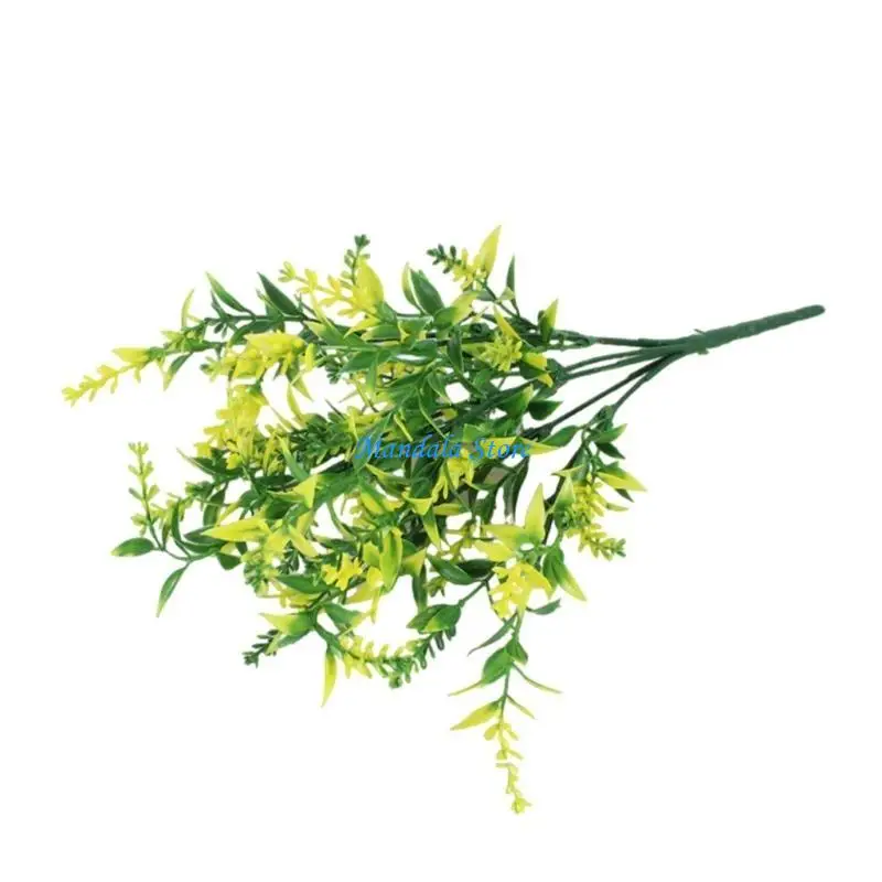 

U2JC Realistic Lavender Wheat Imitation Flower Decors for Office and Bedroom Ornament