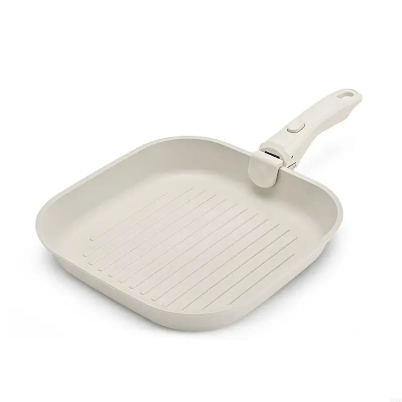 A0KE Space Saving Detachable Handle Cookware Aluminum Nonstick Skillets Combo For Indoor Outdoor Cooking And Easy Cleaning