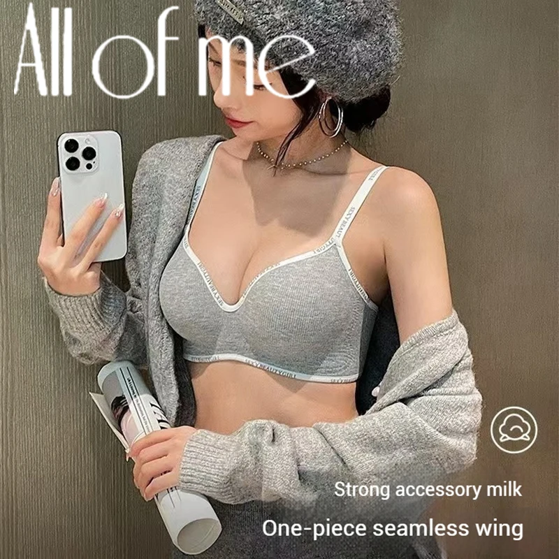 1Pcs Women's Underwear Small Chest Sexy Push Up Lingerie Seamless Bra for Women Comfortable Everyday Bra Thick Bralette 32-38AB