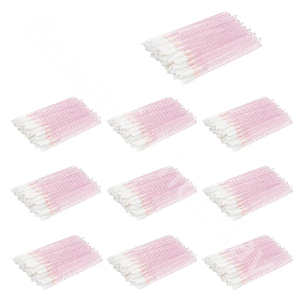 200/300/500Pcs Disposable Lip Lint Free Applicators Lipstick Testers Wands Applicators for Makeup Lip Brushes Makeup Beauty Tool