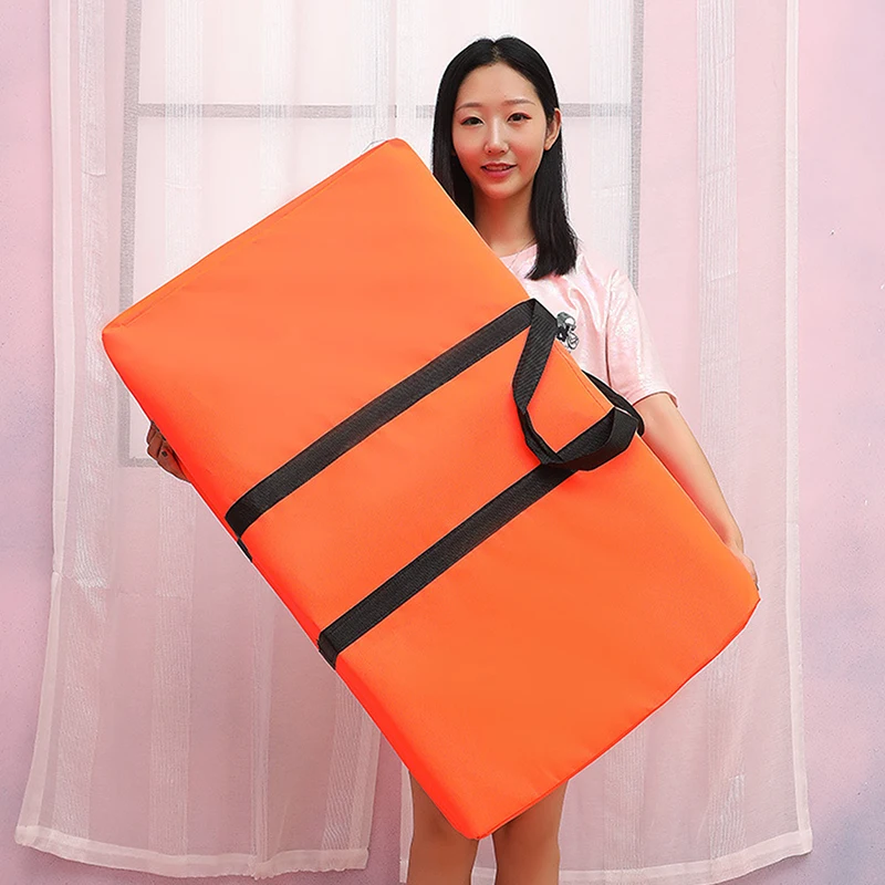 80*48*25cm Large Capacity Folding Duffle Bag Thin Travel Portable Moving Luggage Clothes Storage Bags Zipper Oxford Weekend Bag