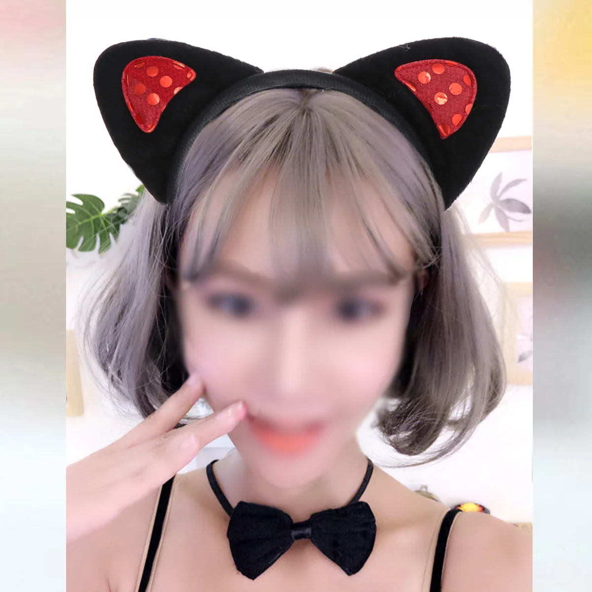 3-delige kat hoofdtooi set grappige hond decoratie modieuze Halloween Party cosplay cadeau voor kinderen volwassenen unisex kat hoofdband set