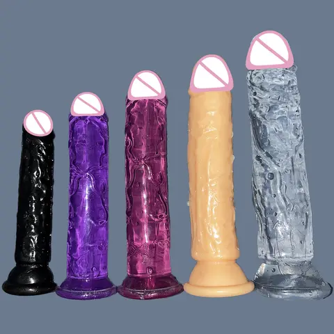 Cheap Realistic Butt Plug Jelly Dildo 5 Sizes Man Women Anal sexx Toys Gay Suction Cup Big Dick Soft Masturbators Small Penis