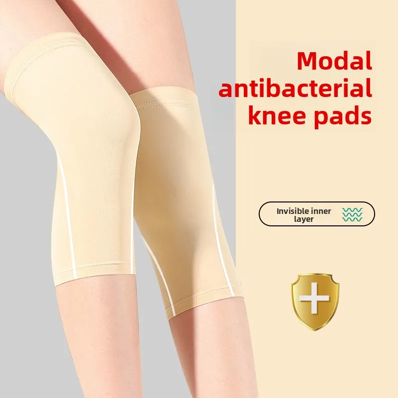 Modal Summer Antibacterial Knee Cover Keep Warm Old Cold Legs Knee Joint Wear Seamless Air Conditioned Room Sports Knee Pad