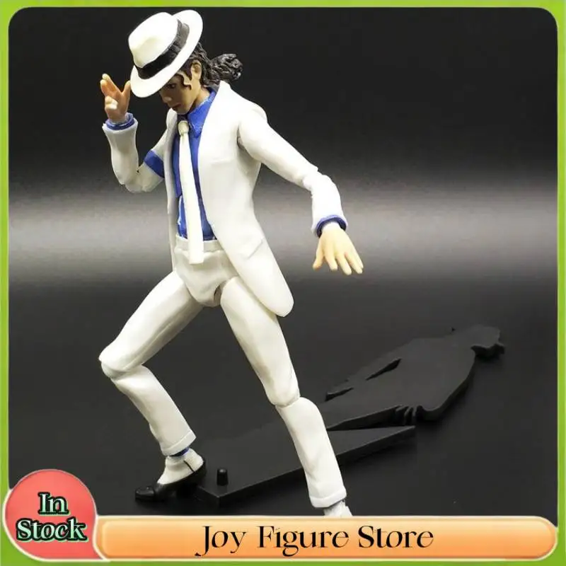 

In Stock Michael Jackson Smooth Criminal Moonwalk Action Figure Model Toys Statue Collection Model Desk Decoration Doll Toy Gift