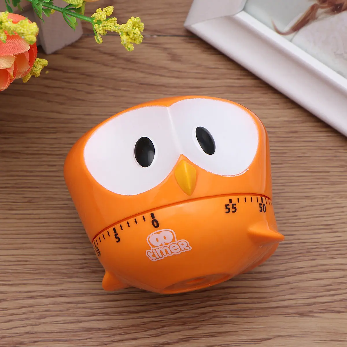 

Mechanical Owl Shape Cooking Timer Plastic Kitchen Countdown Timer Manual Timekeeper Kitchen Reminder Random Color
