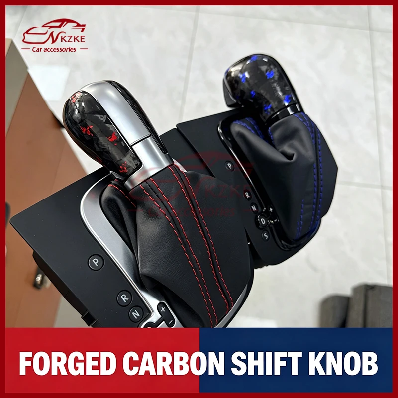 Upgraded Carbon Fiber Shift Lever Head And Handball for Volkswagen Golf 6 MK6 GTI GLI - Customizable Performance Auto Part