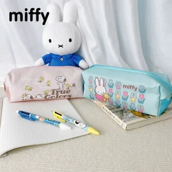 Kawaii Miffy Large Capacity Cute Snoopy Handbag Pen Bag Stationery Storage Bag Christmas Birthday Gift