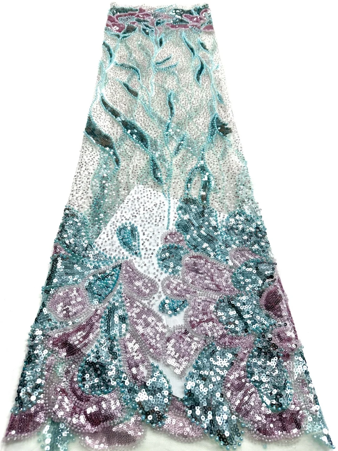 

Высококачественная новая ткань из африканского кружева ручной работы с бисером и пайетками, французское нигерийское кружево для пошива платьев, для женских вечерних нарядов, 2026 год