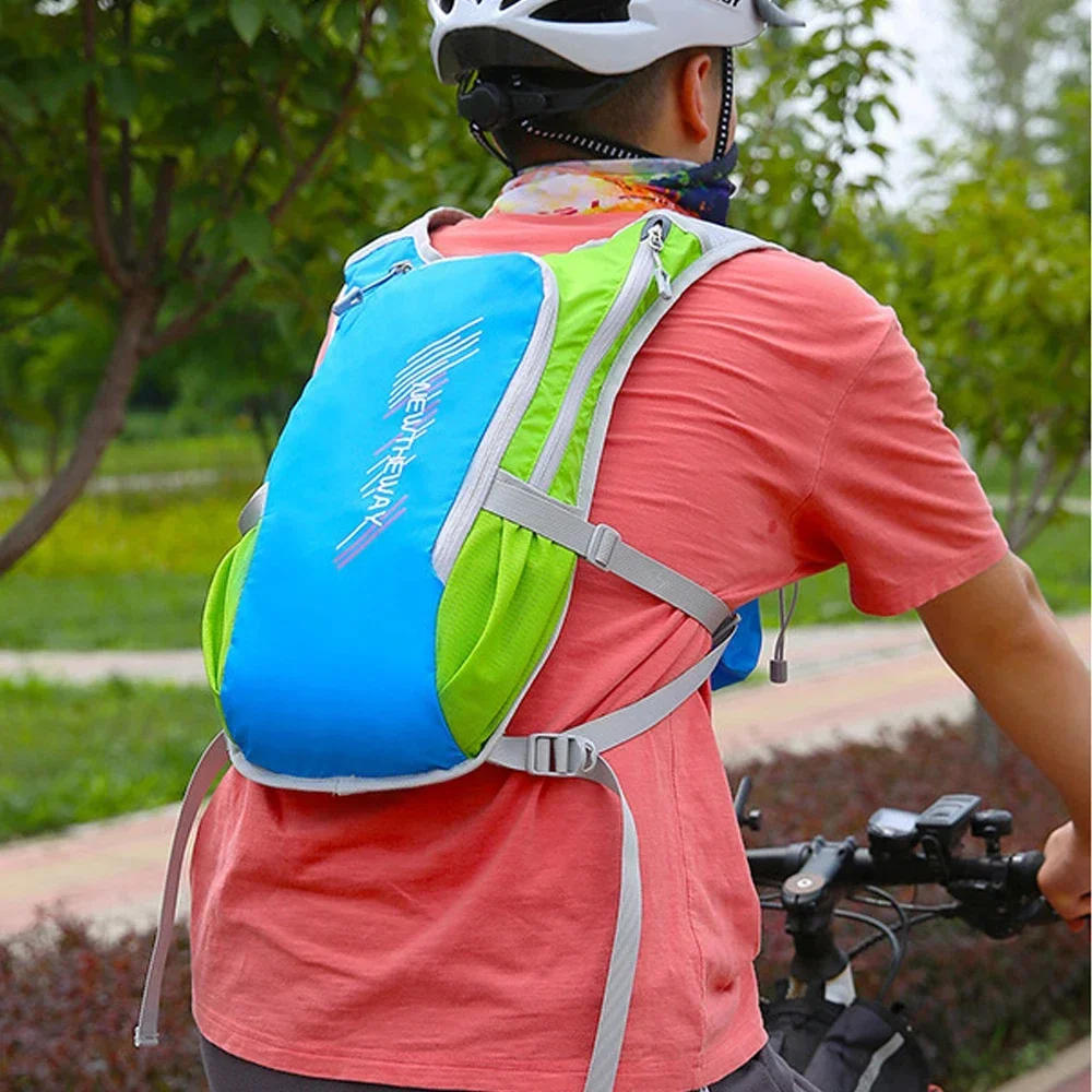 Mochila leve de hidratação com bexiga para homens e mulheres, mochila de ciclismo e escalada, mochila reflexiva, mochila de caminhada