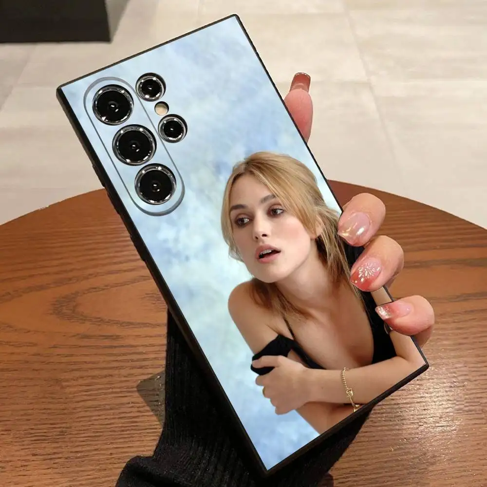 حافظة هاتف K-Keira Knightley لهاتف سامسونج S25، S24، S21، S22، S23، S30، Ultra، S20، Plus، Fe، Lite، 5G غطاء أسود #5