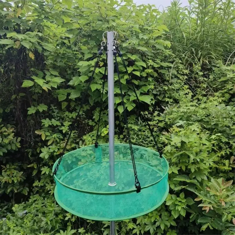 Hanging Bird Feeder Tray Fiberglass Mesh Collection Garden Accessories