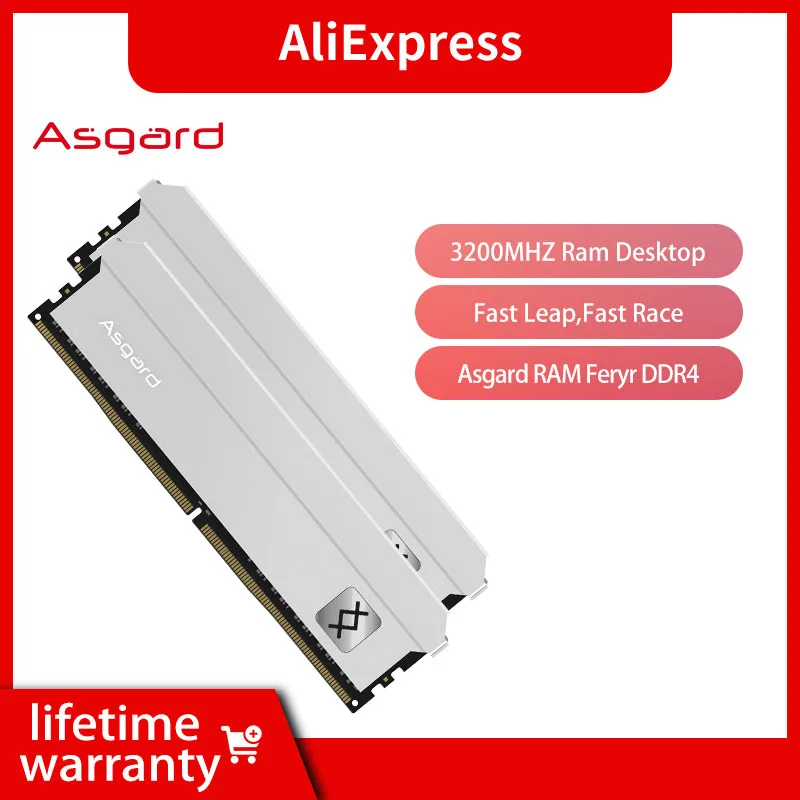 Asgard DDR4 RAM Feryr T3 Series 16GB(8GBx2) 3200MHz 3600MHz CL14 CL16 CL18 Sliver DDR4 RAM Memoria Ram Desktop RAM for PC