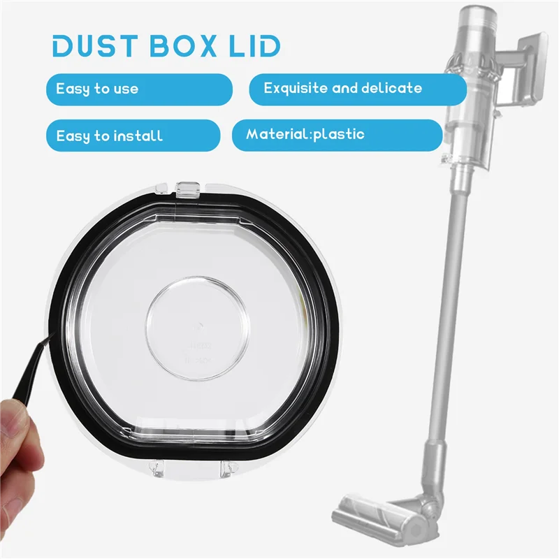 ABBK-tapa de contenedor de polvo para aspiradora Dyson V7 V8 SV10, piezas de Base de contenedor de polvo, puerta de contenedor de polvo, tapa de taza de suciedad, tapa de caja de polvo