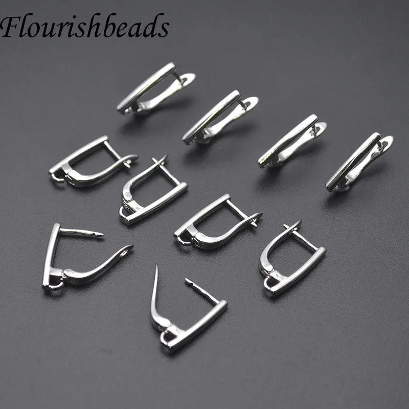 Good Quality Nickel Free Smooth Geometric Earring Hooks Clasp for Women Handmade DIY Jewelry Making Earring 30pcs/lot