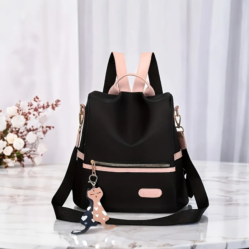 

Women's Backpack, Fashion and Versatile Trendy Backpack, Lightweight Travel, Contrasting Color College Style Backpacks