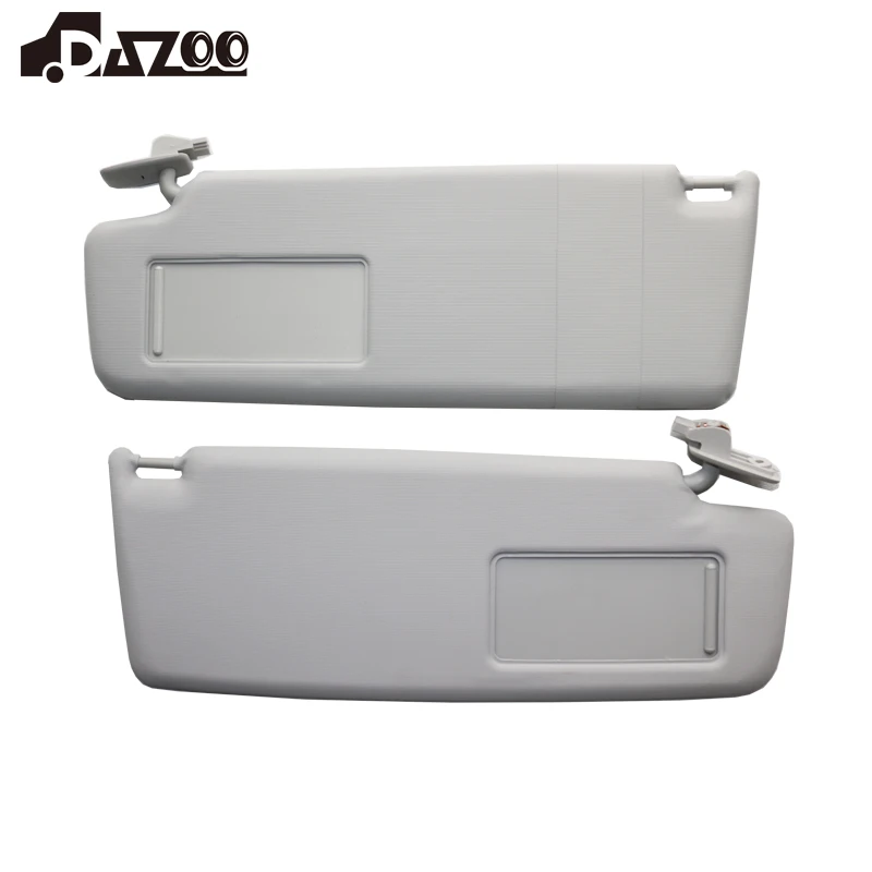 

Car Styling Gray Beige Left / Right Interior Sun Visor Panel Makeup Mirror With Lamp For VW TIGUAN 2010-2016