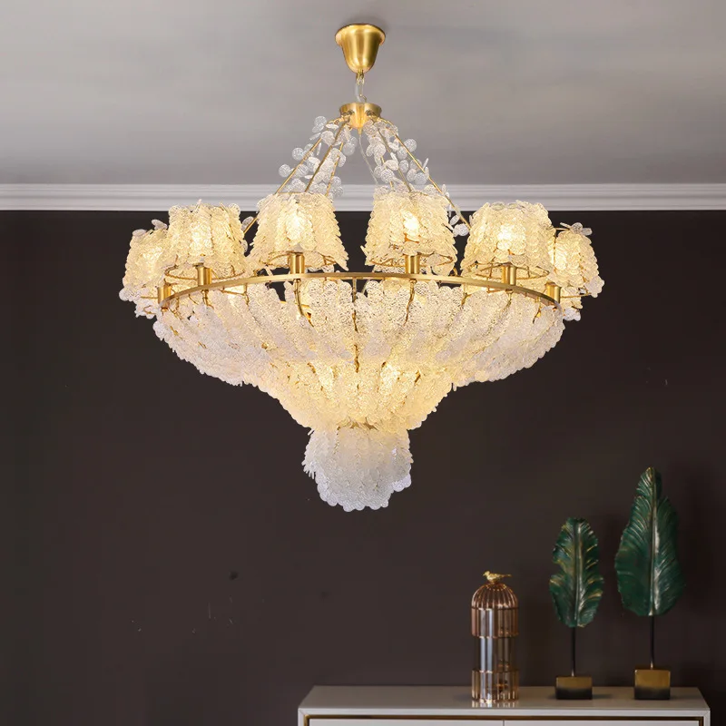 New Design Chandelier Living Room Luxury Lighting Villa Hotel Gold Decorated Branch Crystal Chandelier110v/220v