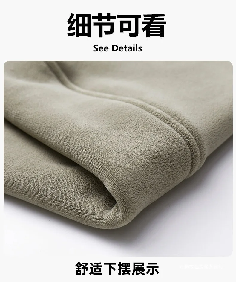 Men's Stand up Collar Fleece Jacket Thick Casual Wear Coat for Autumn Winter Comfortable Warm Stand up Collar Fleece Jacket