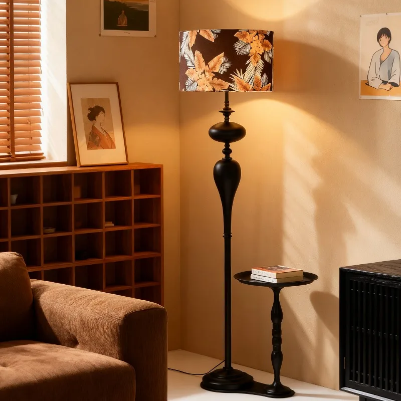 Medieval American retro floor Bedroom room bedside  Living room sofa next to the  Remote control vertical desk