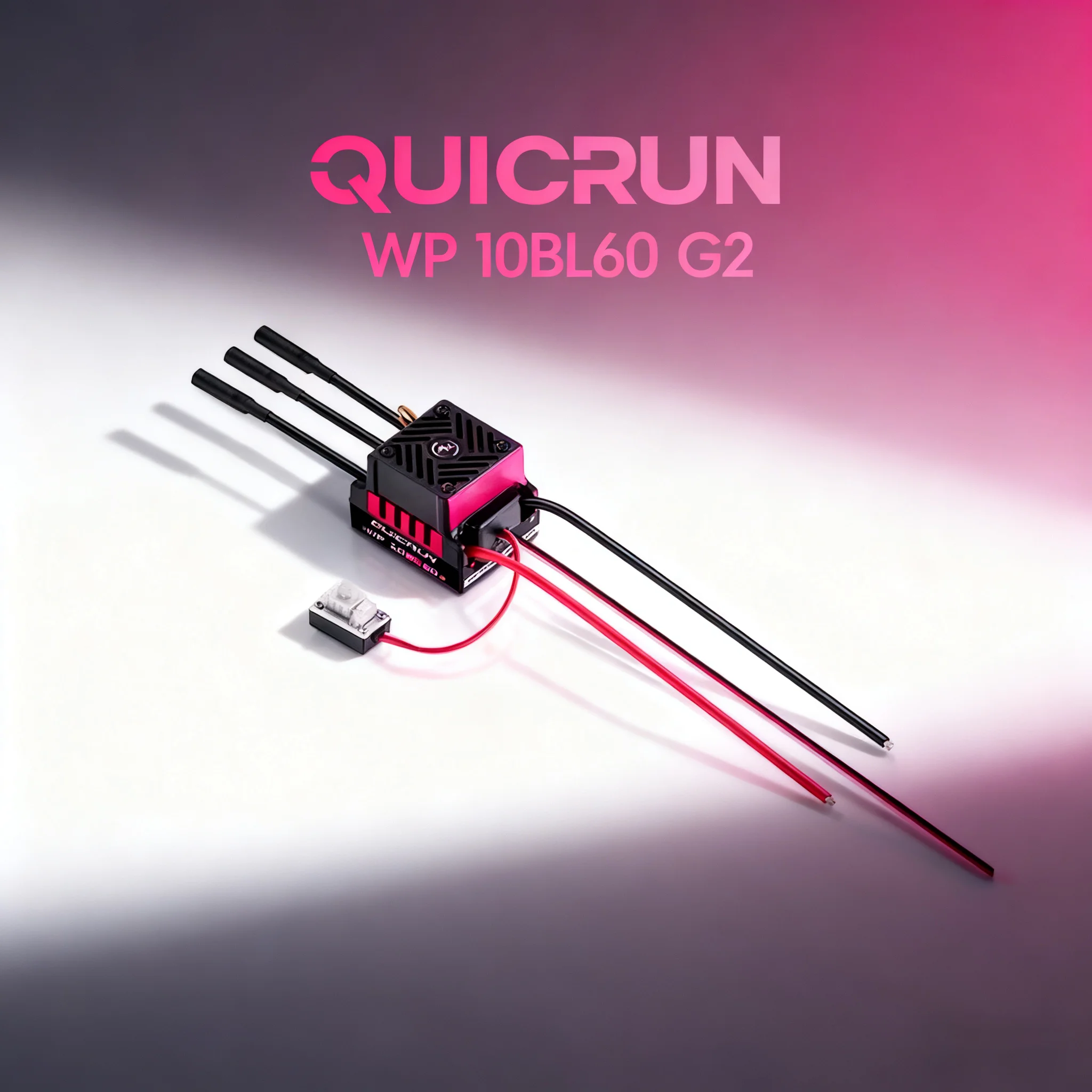 Hobbywing QuicRun WP 10BL60 G2 Водонепроницаемый бесщеточный электронный регулятор 3652SL G2 3660SL G2 Двигатель, применяемый к радиоуправляему автомобилю 1/10