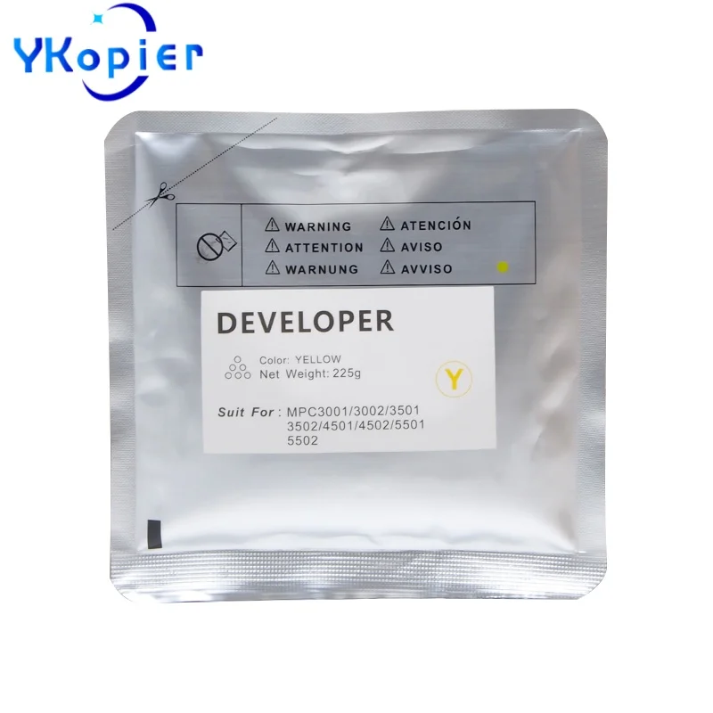 

225G MPC3501 Developer Powder For Ricoh MP C3501 C4501 C3001 C5501 MPC3001 MPC4501 MPC5501 CMYK Developer