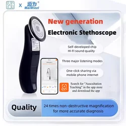 Digital Stethoscope Medical Bluetooth Electronic Stethoscope For Doctors Nurse 40 Times Magnification App Recordable Health Care