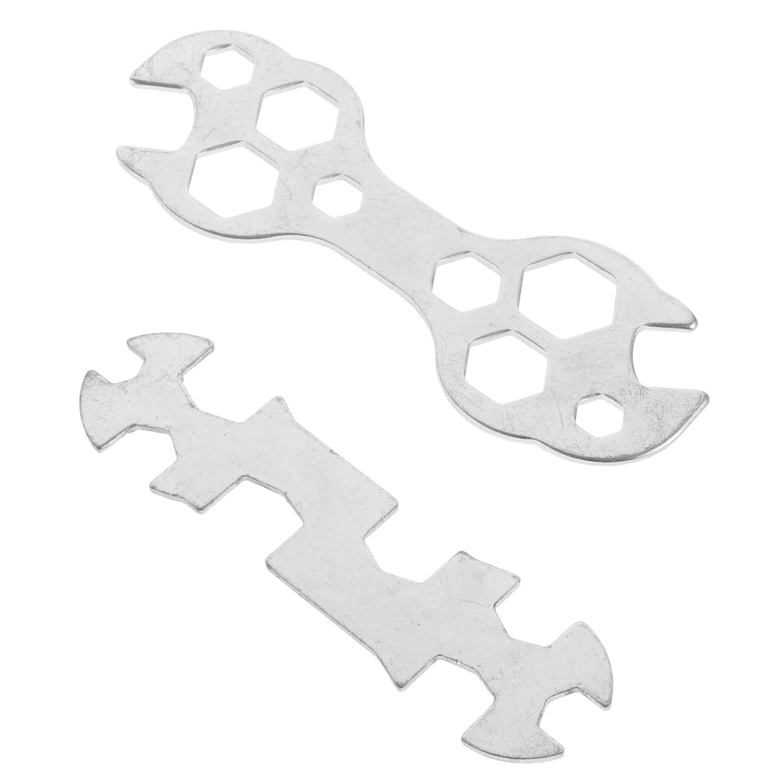 

2pcs Portable Multi-Hole Bicycle Spoke Wrench Steel Bike Repair Tool Multifunction Spanner For Mountain Bike Pedal Wheel Truing