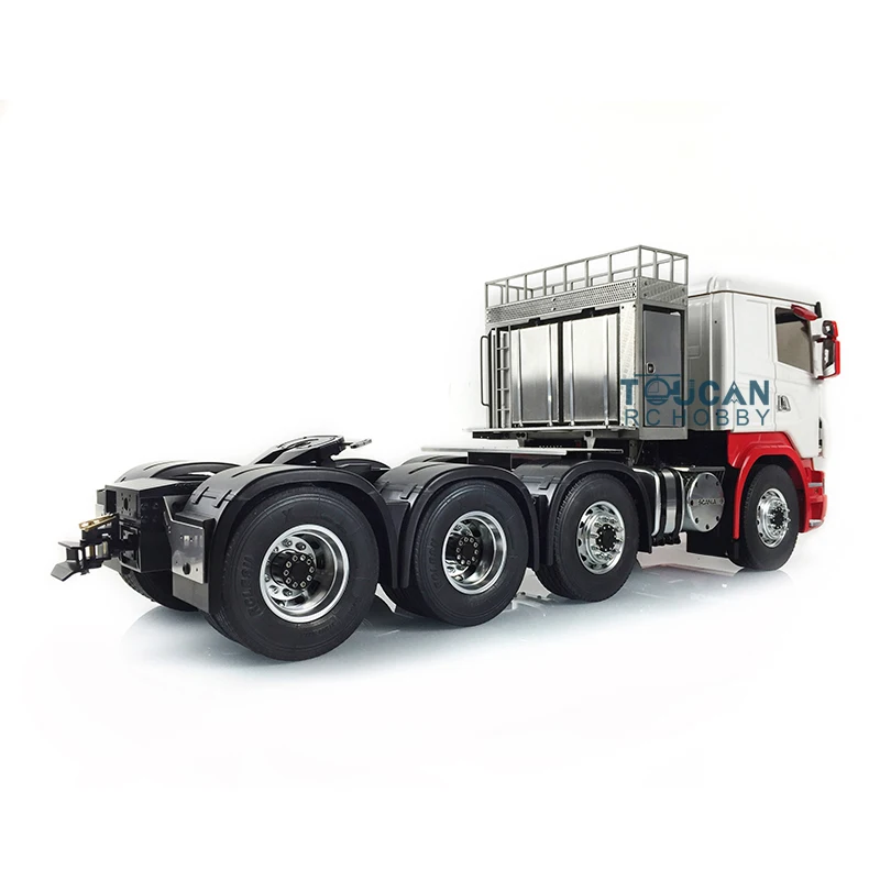 LESU 1/14 Metal Chassis 8*8 RC Tractor Truck Car Model TOUCAN DIY Painted W/ Cabin Set Servo 540 Motor Gearbox Toys for Boys