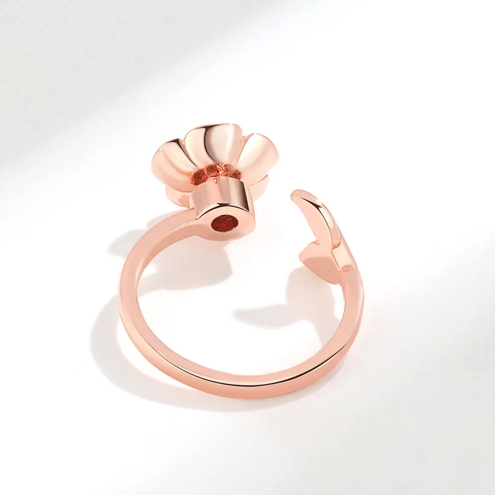 Rose Fashion Anti Stress And Anxiety Ring Korean Fashion Jewelry Open Adjustable Rings For Women Fashion Decompression Couples