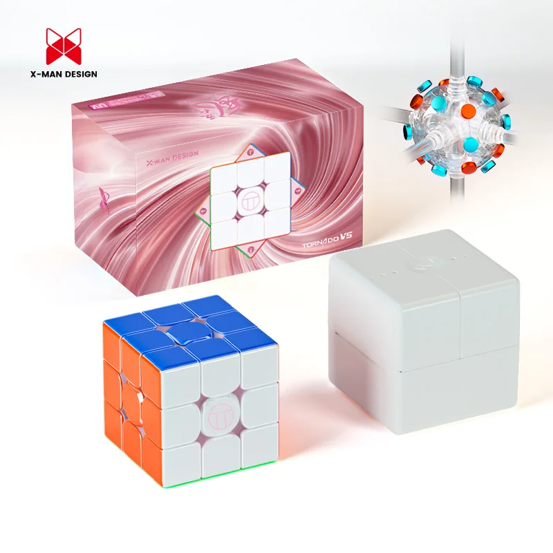 QiYi Tornado V5 M 3x3 Cube 3x3x3 Magnetic Cube Pioneer Cube Professional Competition Magico Puzzle Toy for Children