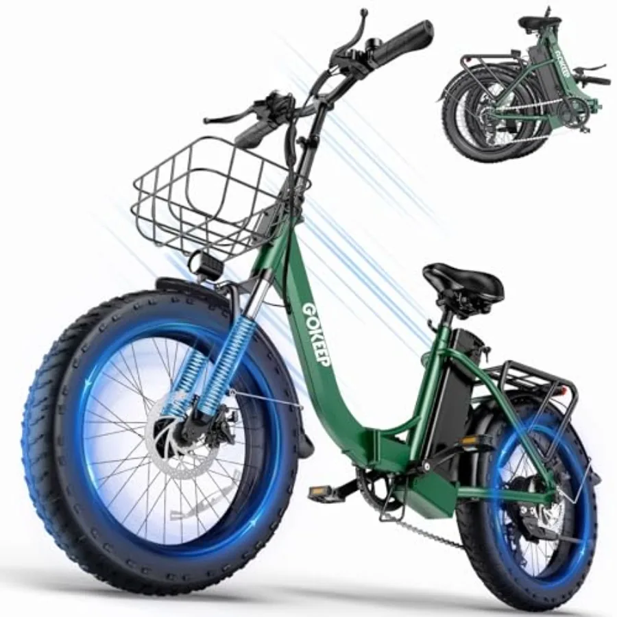 

Electric commuter bicycle for adults: aluminum frame black 1300W motor with 52V 13AH removable battery 75-mile range foldable f