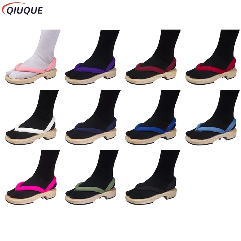 1 Pair Anime Cosplay Shoes Tanjirou Nezuko Zenitsu Giyuu Shinobu Kyoujurou Muichirou Mitsuri Sandals Geta Clogs Flip Flops