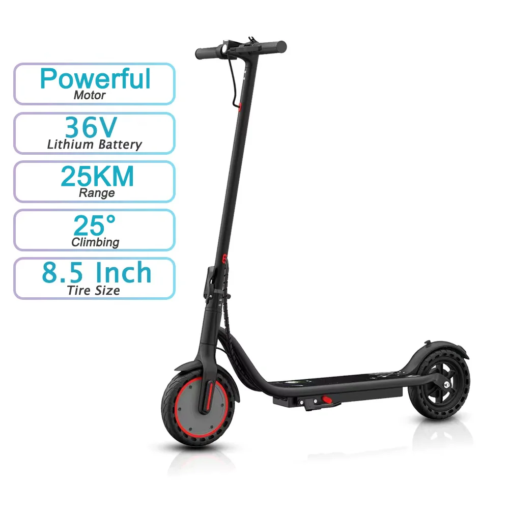 ATSANT LR30 Elektrische Scooter voor Volwassenen, Krachtige Motor, 25KM Lange Actieradius, App-Connectiviteit, 8,5 Inch Opvouwbare Draagbare E-Scooter voor woon-werkverkeer