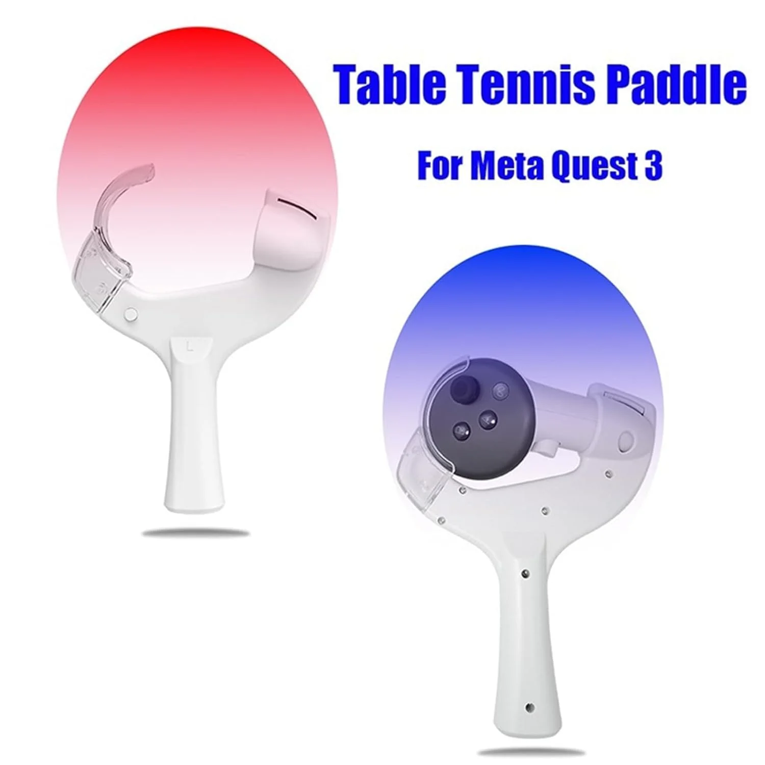 For Meta Quest 3S Controllers Handle Paddle VR Table Tennis Paddle Grip Elevate VR Controllers for Meta Quest 3 Accessories