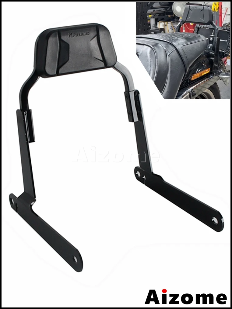 Oparcie motocyklowe Sissy Bar Poduszka na tylne siedzenie do Harley Dyna Switchback FLD Street Bob FXDB FXDBI Wide Glide FXDWG FXDWGI 06-17 — zdjęcie 2
