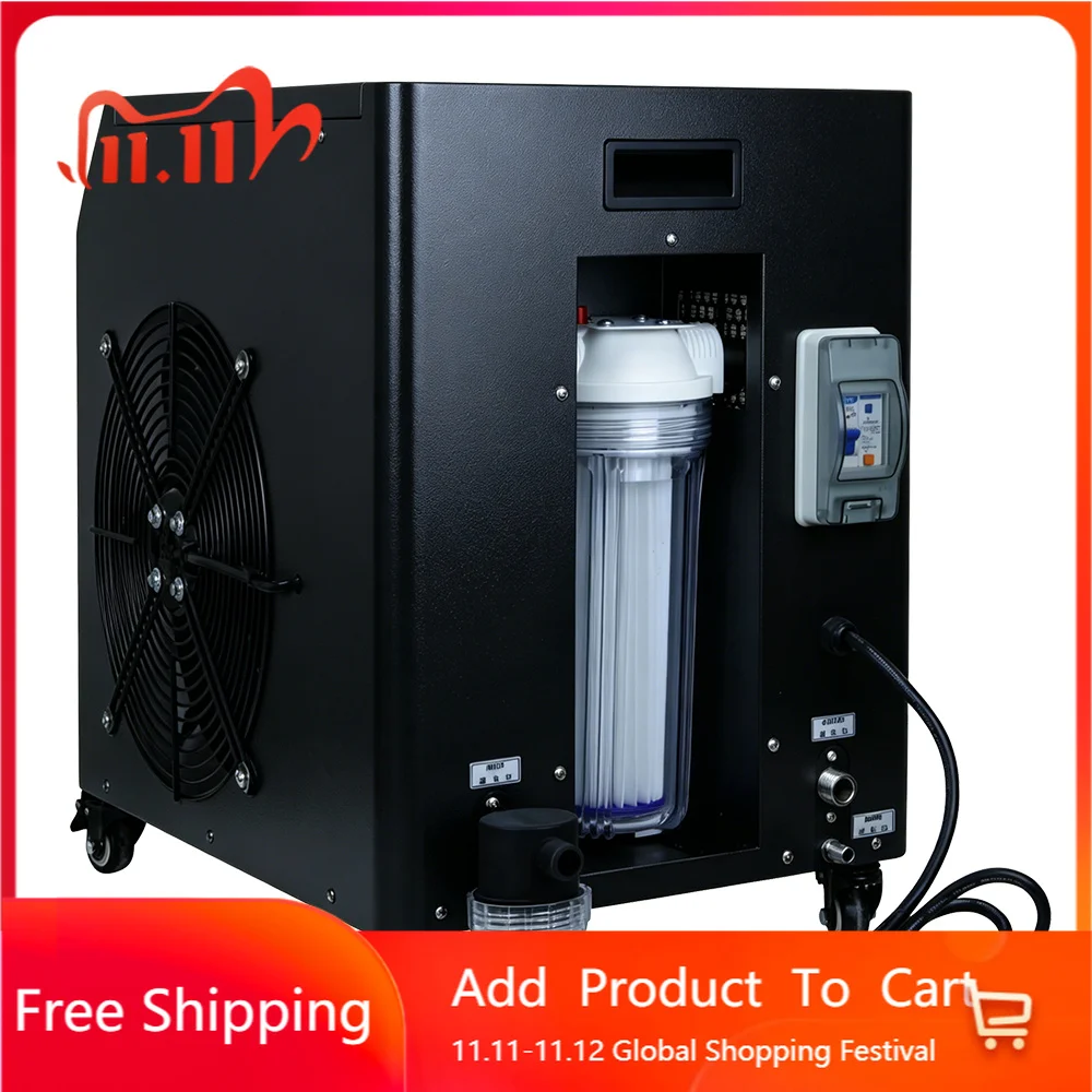 Versatile Digital Water Cooled Chiller Remote WiFi Compressor Pump 220V Energy Saving Fast Heat Cool 0.5-3h.p