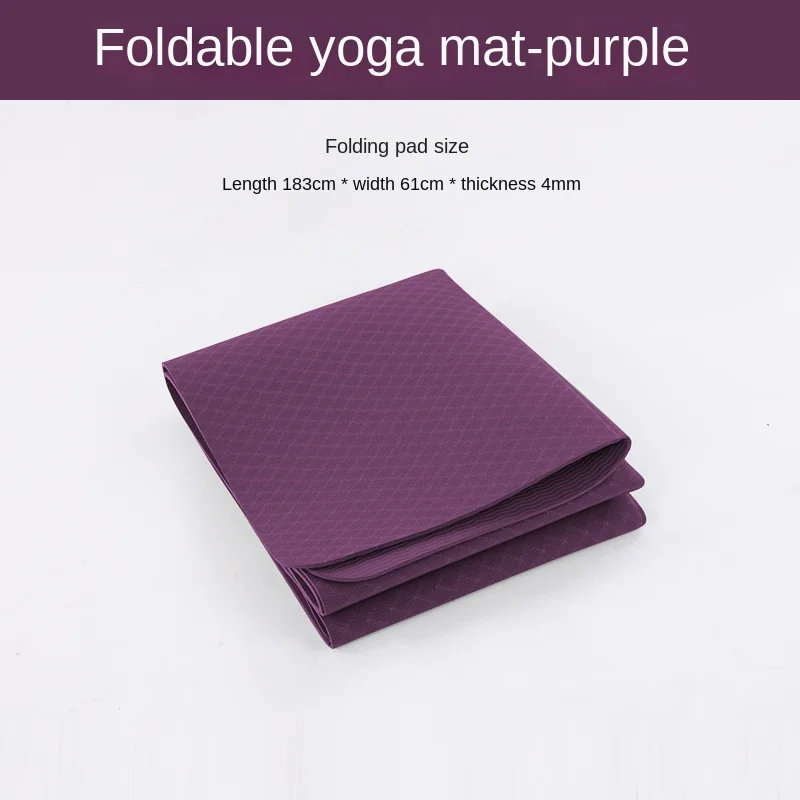 TPE folding anti slip Yoga mat Durable and wear-resistant student gymnastics mat Sleeping mat Convenient folding Yoga mat