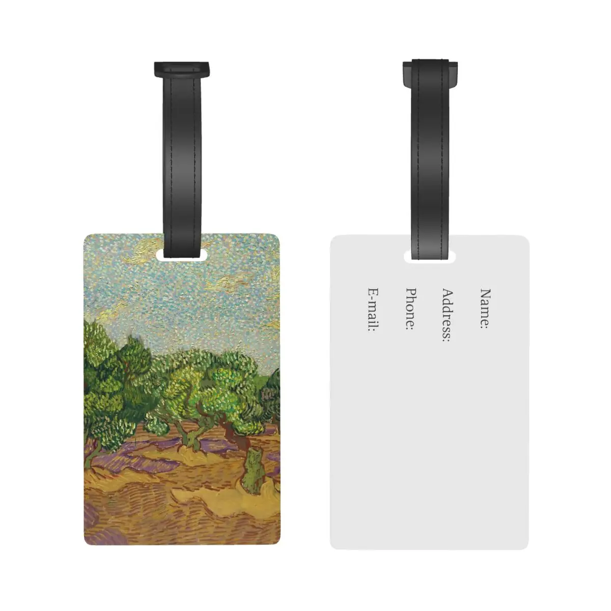 Vincent Van Gogh Olive Trees Landscape Luggage Tags Suitcase Travel Baggage Boarding Tag Portable Label Holder ID Name Address