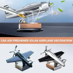Car Aromatherapy Solar Airplane Decoration Solar Aircraft Interior Vehicle Supplies Decoration Car Ornaments V6B8