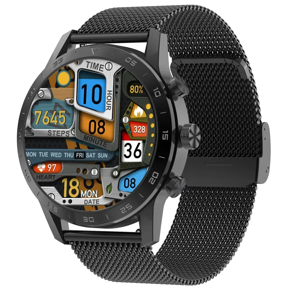 

waterproof smart watch 1.39 inch HD screen Bluetooth call rotary button wireless charging wristband fitness tracker smartwatch