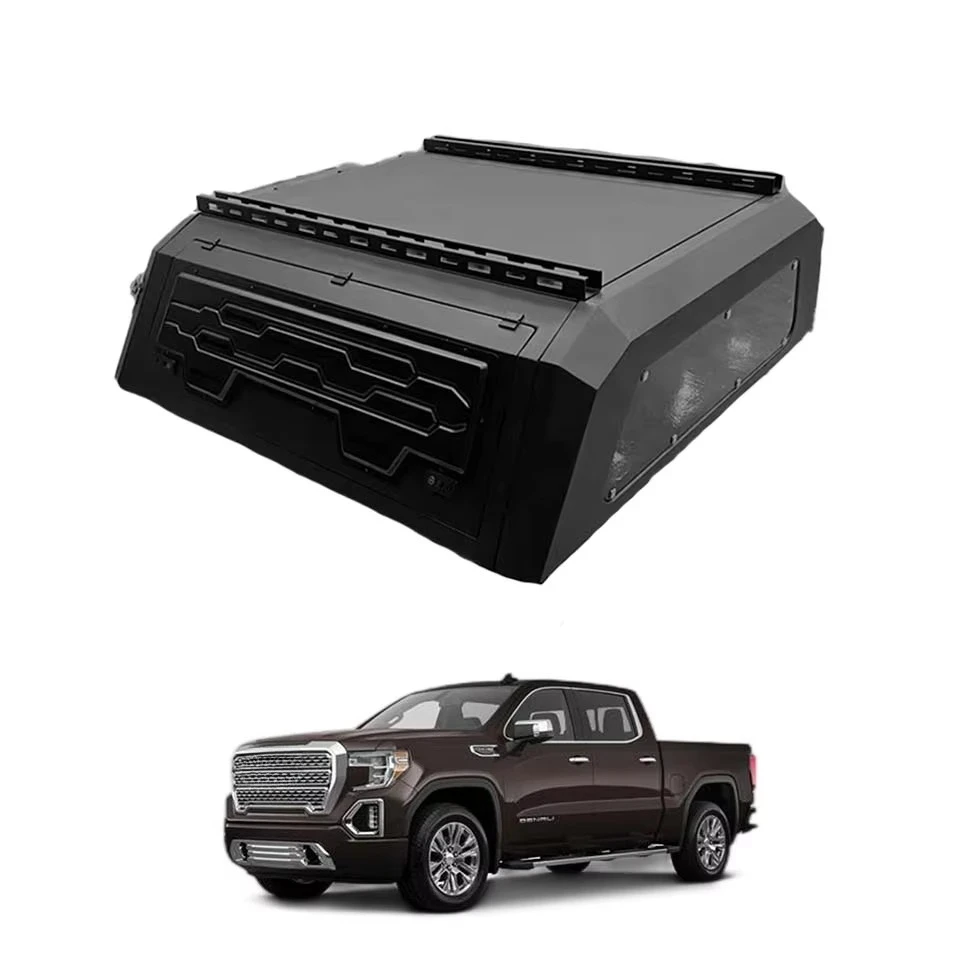 Tailored Sizes Hard Top Aluminum Canopy Waterproof Anti-rusted Pickup Truck Exterior Modify Accessory for  GMC sierra 1500.6.6ft