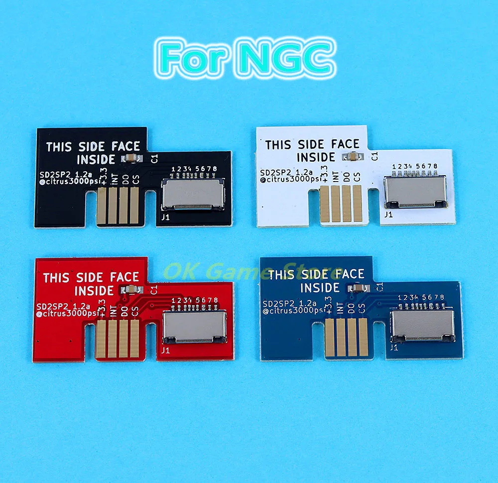 10pcs Game Cube SD2SP2 SDLoad SDL Micro Professional Micro SD Card Adapter TF Card Reader SD Load