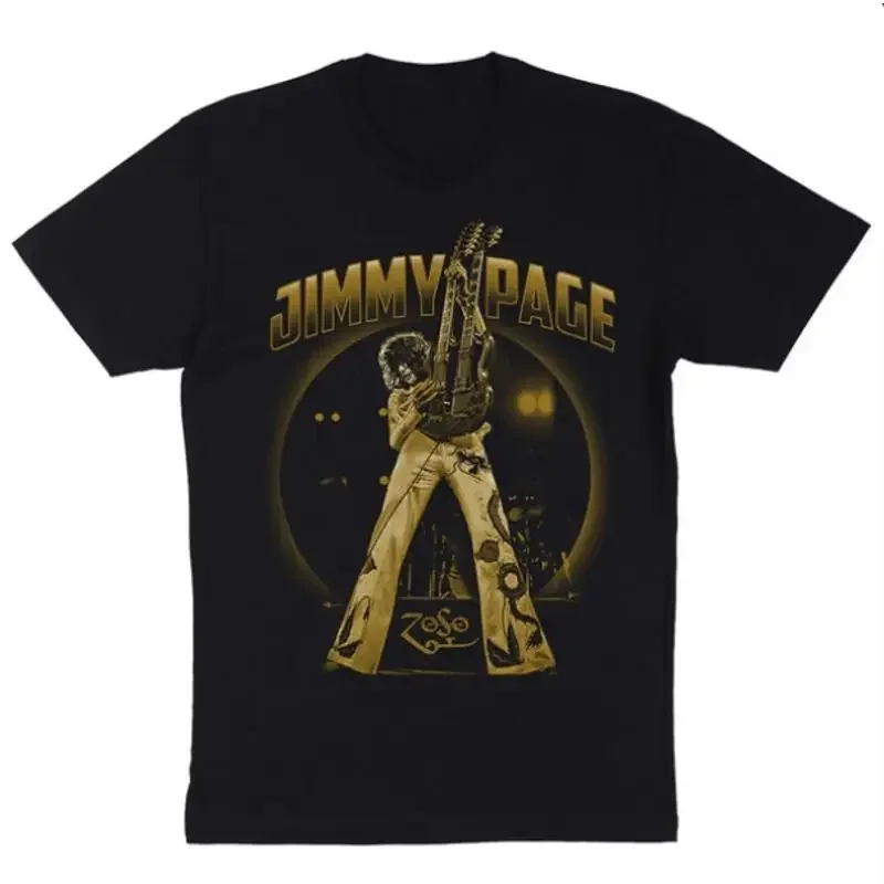 Jimmy Page T Shirt Round Neck Father Day New Best