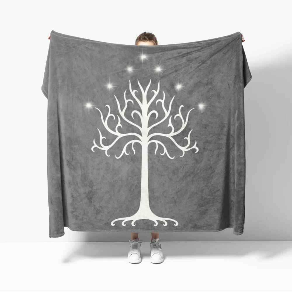 

Фланелевый плед Lord Ring Horse Tree для декора дивана и кровати, идеально подходит для вечерних киносеансов, милый дизайн